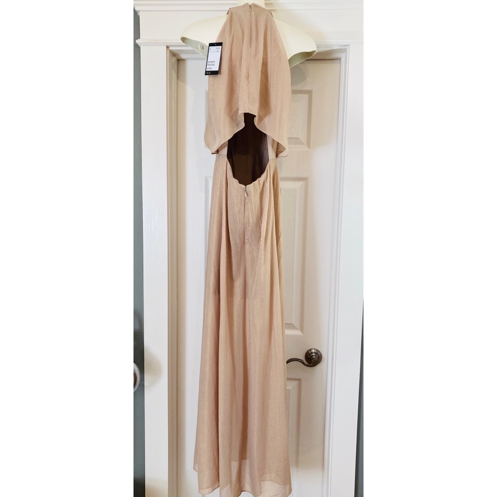 NWT H&M Gold Halter Chocker Dress - Picture 4 of 5
